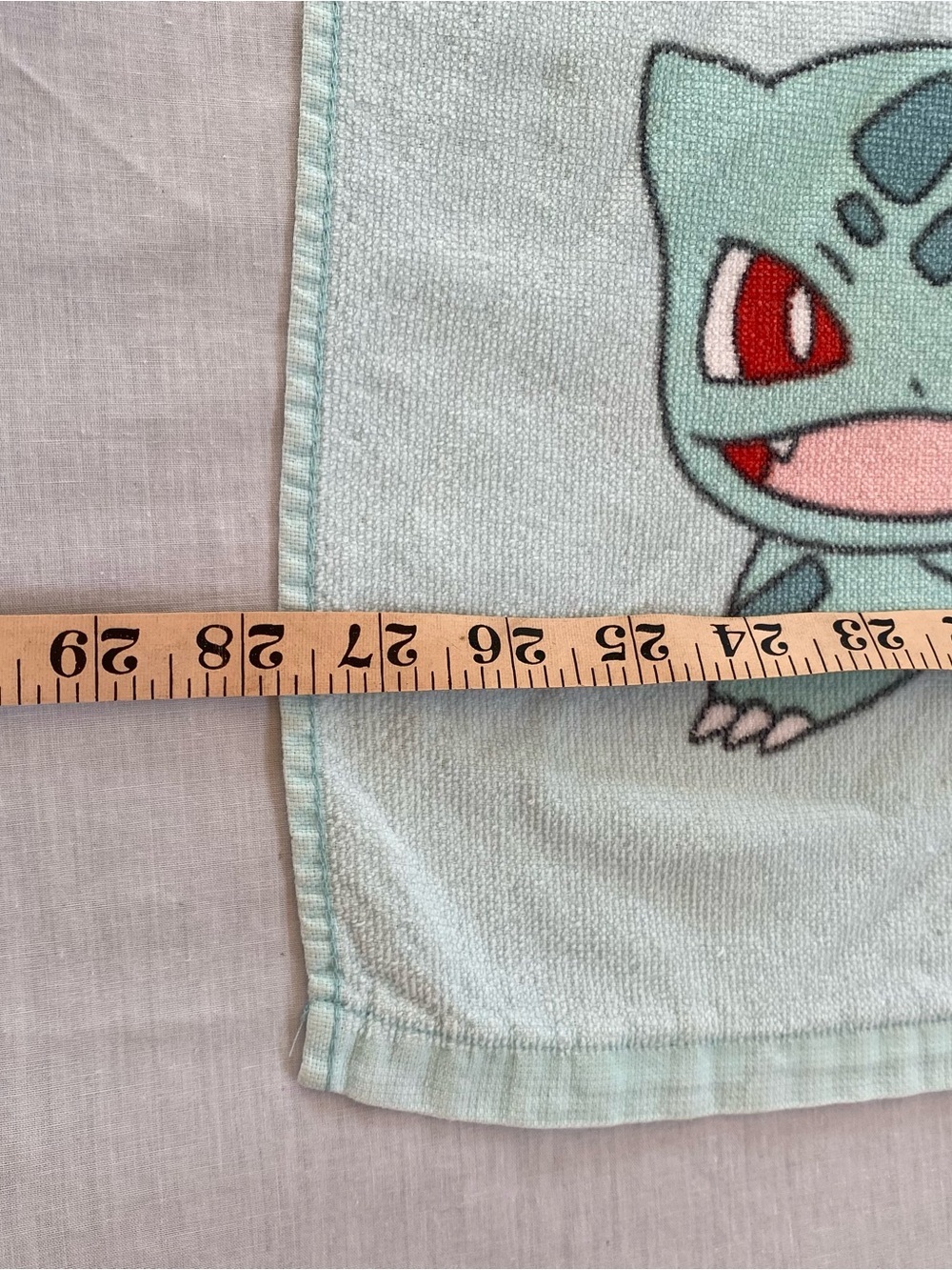 Vintage Pokémon Beach Towel Pikachu Bulbasaur Charmander Squirtle 27x54 - Picture 3 of 5
